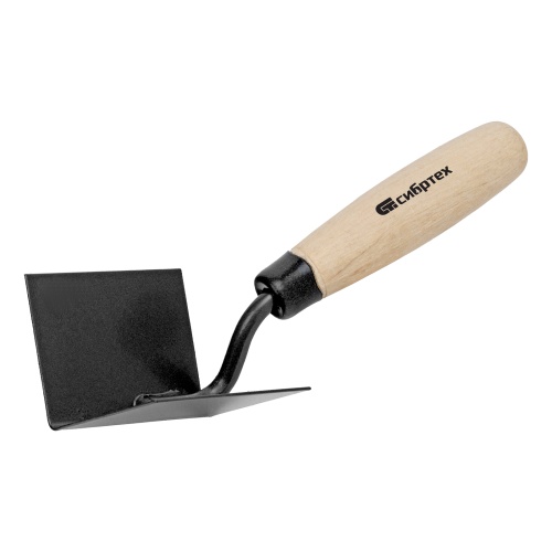 Кельма угловая, 80 х 60 х 60 мм, стальная, для внутренних углов, буковая ручка Сибртех Кельма угловая, 80 х 60 х 60 мм, стальная, для внутренних углов, буковая ручка Сибртех