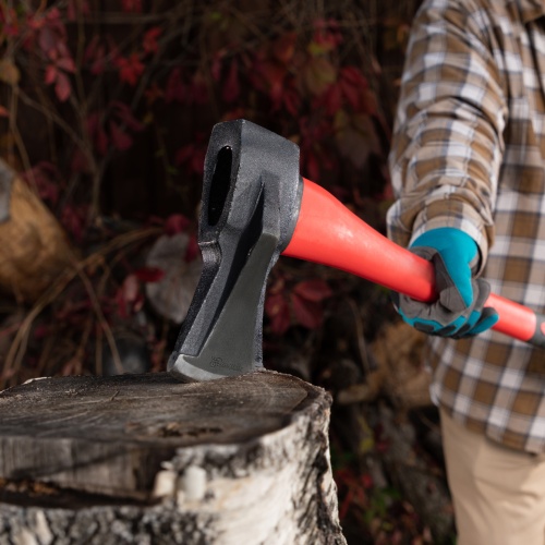 Топор-колун с клиновидным полотном 2000 г, фибергласовое обрезиненное топорище 880 мм Matrix фото 8