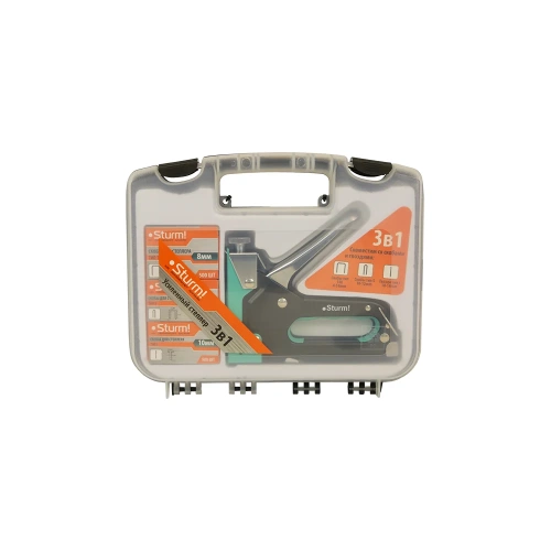 Степлер Sturm в кейсе, для скоб 140 4-14мм 1071-01-S3 фото 4