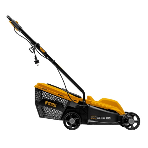 Газонокосилка электрическая GM-1100, 1100 Вт, шир. 32 см, 3 уров., травосб. 30 л Denzel фото 6