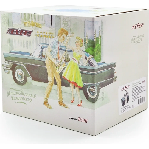 Автомобильный портативный компрессор Качок с витым шлангом-удлинителем К90 N фото 9