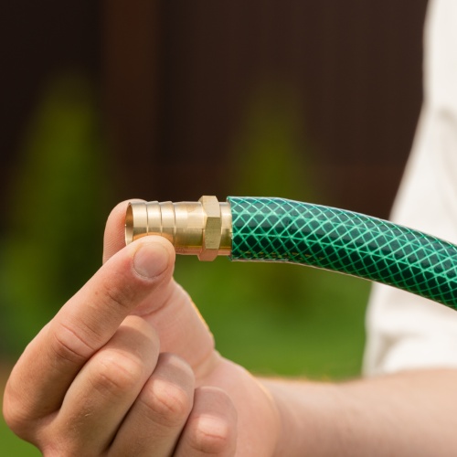 Соединитель для шланга 3/4", латунный Palisad фото 7