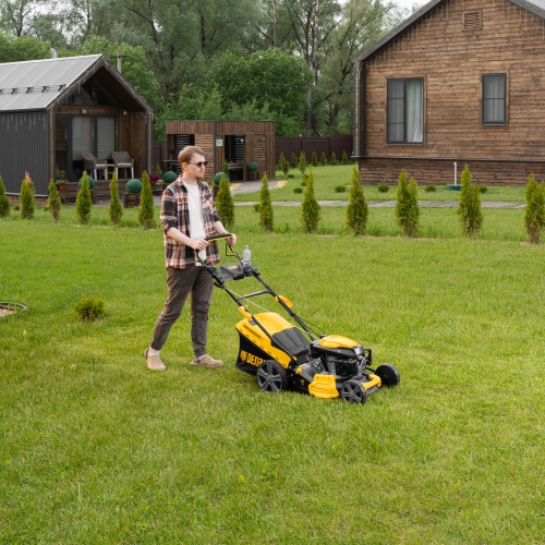 Газонокосилка бензиновая GLD-460SP, 146 куб.см, ширина 46 см, привод 7 уровней, травосборник 50 л Denzel фото 23