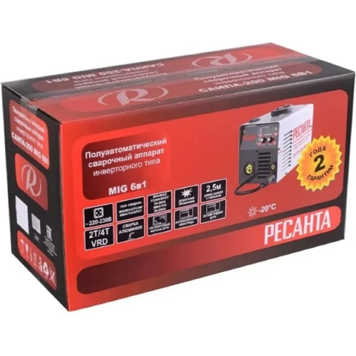 Сварочный полуавтомат Ресанта САИПА-24В/200А MIG/MAG 65/110 фото 7 Сварочный полуавтомат Ресанта САИПА-24В/200А MIG/MAG 65/110 фото 7