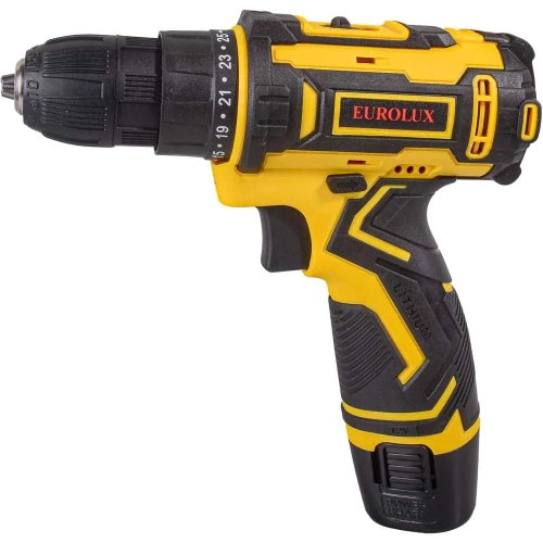 Дрель-шуруповерт аккумуляторная Eurolux ДА-12/2-1Li 72/14/68 фото 3