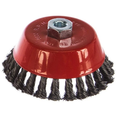 Корщетка-чашка Fit 39469 стальная витая гайка М14 125 мм