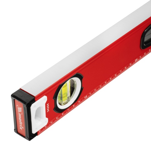 Уровень алюминиевый, фрезерованный, 3 глазка, рукоятки, 1200 мм Matrix фото 6