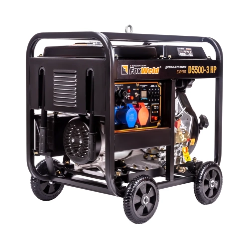 Дизельный генератор Foxweld expert d5500-3 hp, 5.0-5.5 квт, 1ф=3ф, розетка 400В/16А, розетка 230В/32А 8896 фото 4 Дизельный генератор Foxweld expert d5500-3 hp, 5.0-5.5 квт, 1ф=3ф, розетка 400В/16А, розетка 230В/32А 8896 фото 4