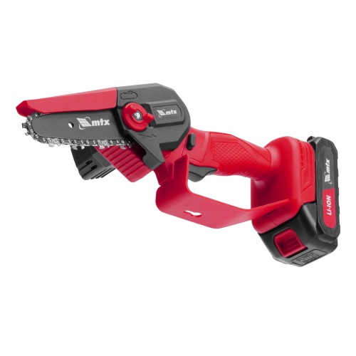 Цепная мини-пила аккумуляторная, MCS-100, шина 100 мм, Li-Ion, 20 В MTX фото 6