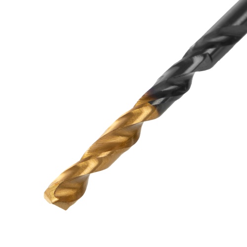 Сверло по металлу, 4 мм, HSS-Tin, Golden Tip, 10 шт. Denzel фото 3