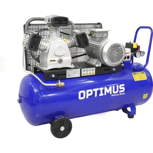Компрессор поршневой OPTIMUS 580л/мин, 3кВт, 380В, ресивер 100л OPT-301058 фото 11