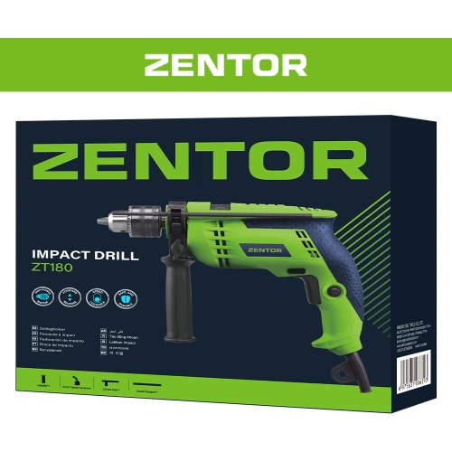 Дрель ударная электрическая Zentor 680 Вт ZT180 фото 10