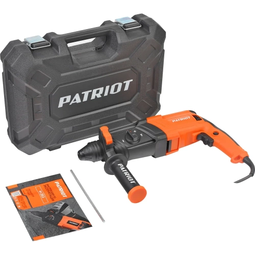 Перфоратор PATRIOT RH 263 SDS+, мощность 880 Вт, 2.9 Дж, 3 режима работы, макс.диаметр 26 мм, глубиномер, кейс 140301324 фото 6