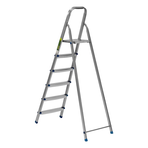 Стремянка, 6 ступеней, стальная, оцинкованная Сибртех фото 2