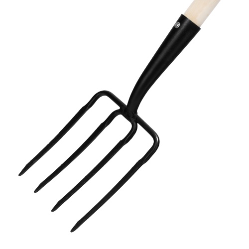 Вилы 4 - х рогие, огородные, 175х220х1320 мм, кованые, деревянный черенок, Арти, фото 3