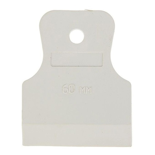 Шпатель резиновый Biber 35266 белый 60 мм