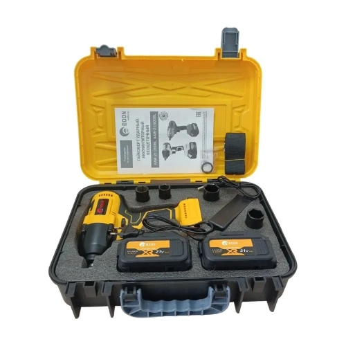 Аккумуляторный ударный гайковерт EDON AAW-21/600BL 25090 фото 4