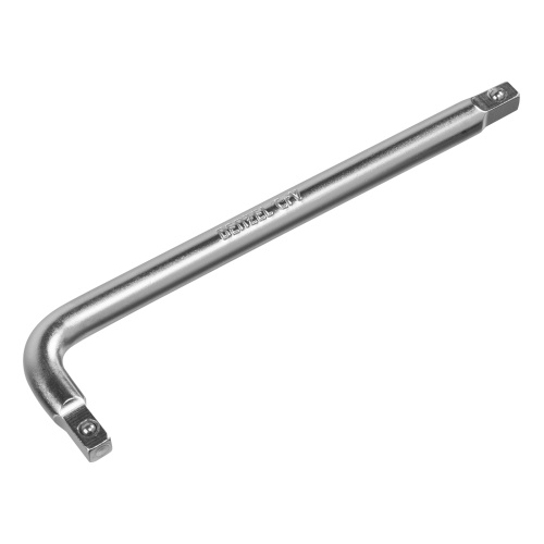 Вороток Г-образный, 150*40 мм, квадрат 1/4", CrV, матовый хром Denzel Вороток Г-образный, 150*40 мм, квадрат 1/4", CrV, матовый хром Denzel