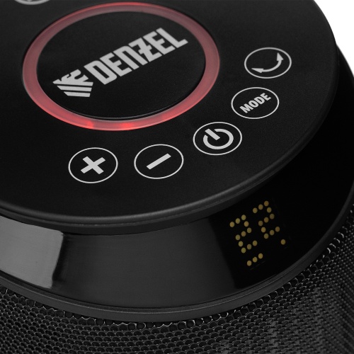 Тепловентилятор керамический DTFC-2000X, 2 кВт, wi-fi, пульт, динамик, вращение, 3 реж. Denzel фото 8