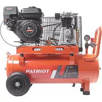 Компрессор бензиновый Patriot KGA 360 L50 - 360 л/мин, 10 бар, 50 л, 7 лс, быстросъем и «елочка» с вентилем 525102405
