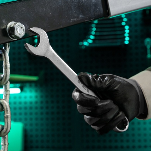 Ключ комбинированный, 23 мм, CrV, матовый хром Stels фото 6