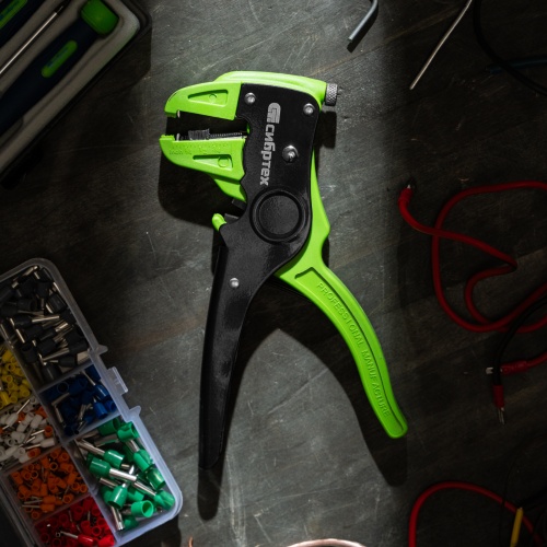 Щипцы для зачистки электропроводов, сечением: 0.2-3.5 мм2, функция обрезания проводов Сибртех фото 14