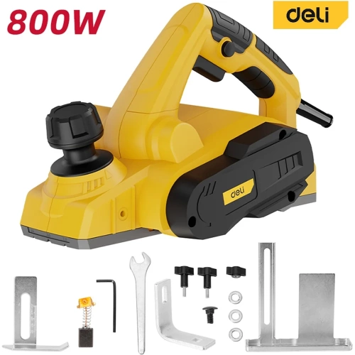 Электрорубанок DELI 800Вт DC592 (обработка 82/2,5 мм, глубина фальцевания 11 мм) 208421 фото 3