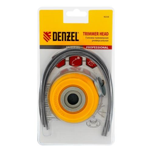 Головка триммерная универсальная, алюминиевый корпус, леска до 4 мм Denzel фото 7 Головка триммерная универсальная, алюминиевый корпус, леска до 4 мм Denzel фото 7