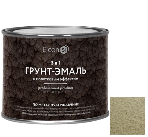 Грунт-эмаль Elcon Smith 3 в 1 с молотковым эффектом бронза 0,4 кг Грунт-эмаль Elcon Smith 3 в 1 с молотковым эффектом бронза 0,4 кг