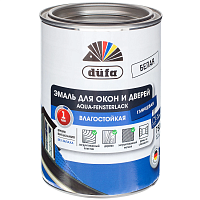 Эмаль для окон и дверей Dufa Aqua-Fensterlack белая 0,75 л
