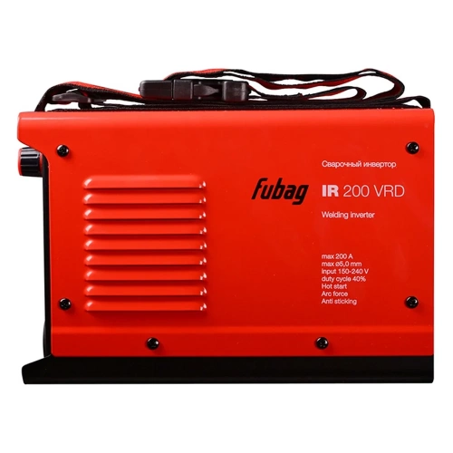 Инвертор MMA сварки FUBAG IR 200 VRD, сварочный ток 220А, рабочее напряжение 150-240В 46639 фото 5