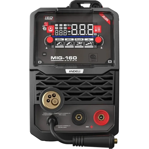 Инвертор сварочный полуавтоматический ANDELI MIG-160 AIR режимы MIG/LIFT TIG/MMA артикул ADL20-215 фото 3