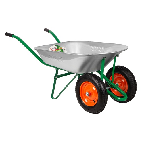 Тачка садовая, два колеса, грузоподъемность 170 кг, объем 78 л Palisad фото 3