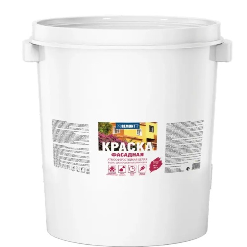 Краска фасадная Proremontt белая 40 кг