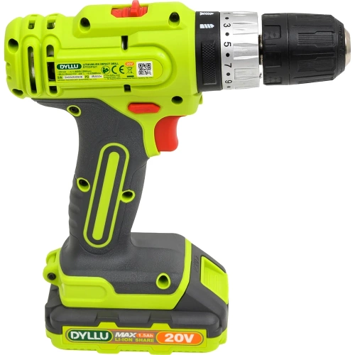 Аккумуляторная дрель 20В DYLLU DTCDP521 фото 4 Аккумуляторная дрель 20В DYLLU DTCDP521 фото 4