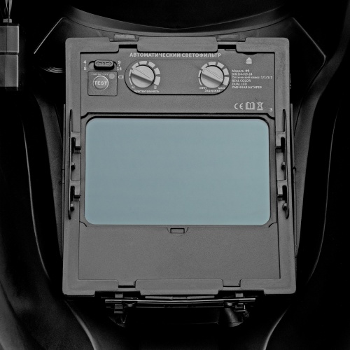 Щиток защитный лицевой (маска сварщика) F9, см. окно 100x60, Real Color, DIN 4-8/9-13// Denzel фото 8