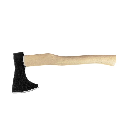 Топор кованый, в сборе, 700/950 г, деревянное топорище, 400 мм, таежный "Олень" фото 2