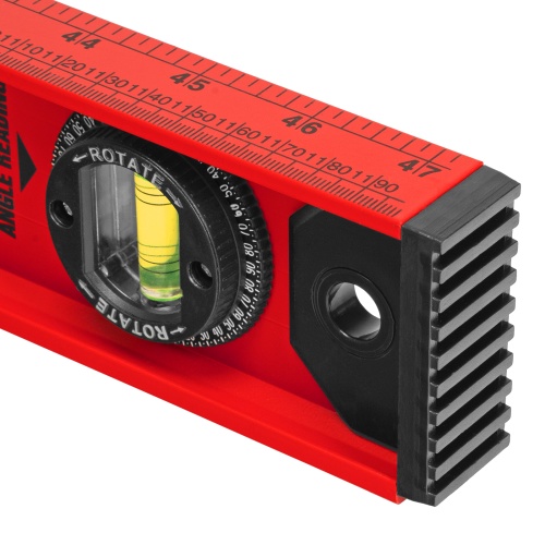 Уровень алюминиевый "Рельс", 1200 мм, 3 глазка, усиленный Matrix фото 8