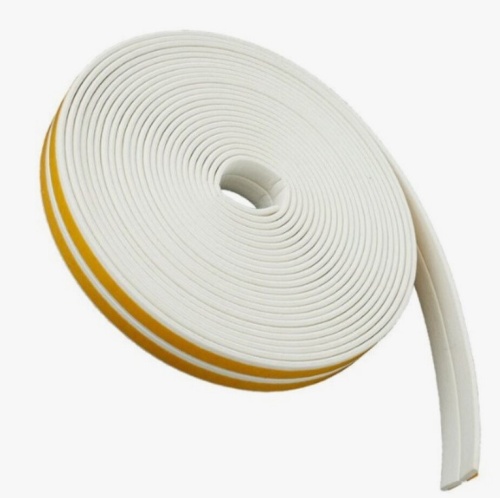 Лента уплотнительная самоклеящаяся Remocolor 50-3-210 D-профиль белая 9x6 мм 10 м