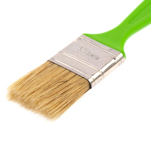 Кисть флейцевая "Евро", 35 x 8, натуральная щетина, пластиковая ручка Сибртех фото 2