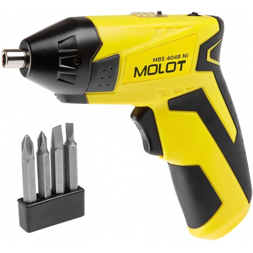 Аккумуляторная отвертка MOLOT MBS 4048 Ni MBS4048Ni00011 Аккумуляторная отвертка MOLOT MBS 4048 Ni MBS4048Ni00011
