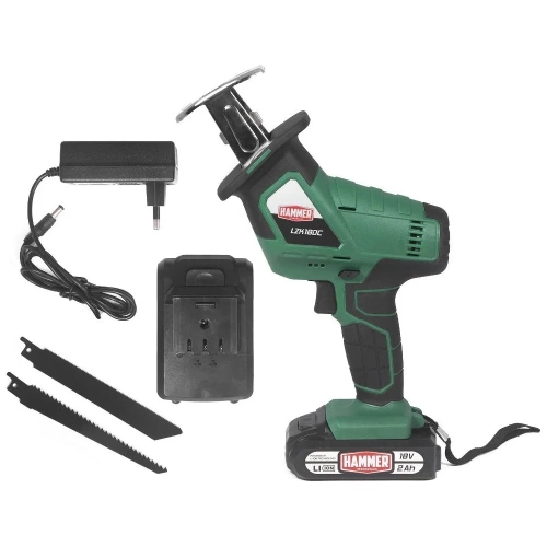 Аккумуляторная сабельная пила Hammer LZK18DC 18 В, 2x2 Ач, LiION 0-2500 ход/мин, в кейсе 827255 фото 10 Аккумуляторная сабельная пила Hammer LZK18DC 18 В, 2x2 Ач, LiION 0-2500 ход/мин, в кейсе 827255 фото 10