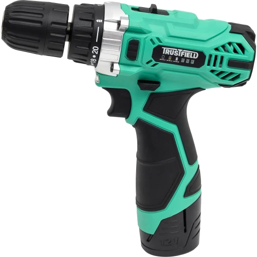 Дрель аккумуляторная TRUSTFIELD 12В, 20Нм, БЗП 10мм, 2 ск., 0-350/0-1350об/мин, 2 акб 1.5Ач,ЗУ ETCD-12.2.1 фото 8 Дрель аккумуляторная TRUSTFIELD 12В, 20Нм, БЗП 10мм, 2 ск., 0-350/0-1350об/мин, 2 акб 1.5Ач,ЗУ ETCD-12.2.1 фото 8