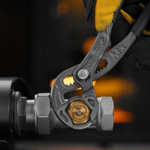 Клещи переставные, кнопочный механизм, обливные рукоятки, 180 мм Denzel фото 13