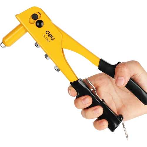 Заклепочник DELI механический ручной литой, заклепочный пистолет dl2310 250мм (сталь 35crmo, заклепки 2,4/ 3,2/4,0/ 4,8мм) 118445 фото 8