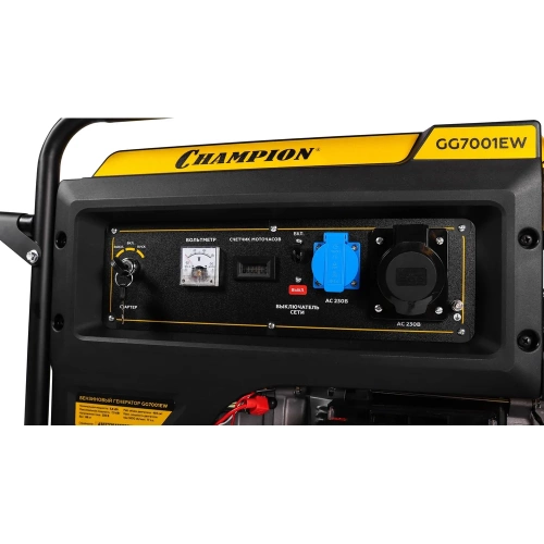 Генератор Champion GG7001EW (6,8/7,5кВт OHV 17лс 25л 88кг эл.старт колеса) фото 6 Генератор Champion GG7001EW (6,8/7,5кВт OHV 17лс 25л 88кг эл.старт колеса) фото 6
