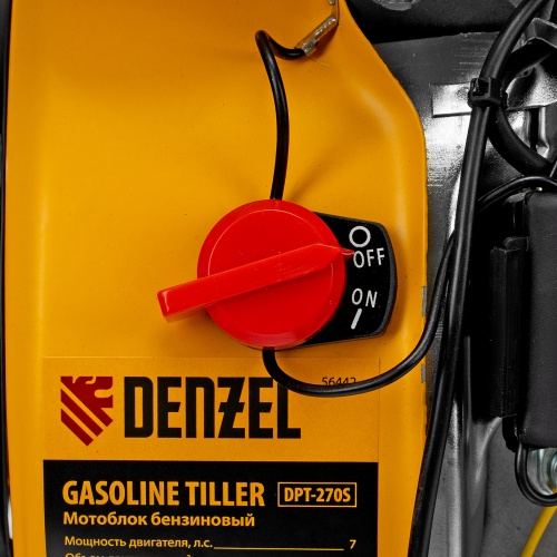Мотоблок DPT-270S, 7 л.с., ремен.сцеп, фрез 3х4, ШОМ, передачи 2В/1Н Denzel фото 12