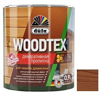 Пропитка декоративная для защиты древесины Dufa Woodtex алкидная махагон 0,9 л