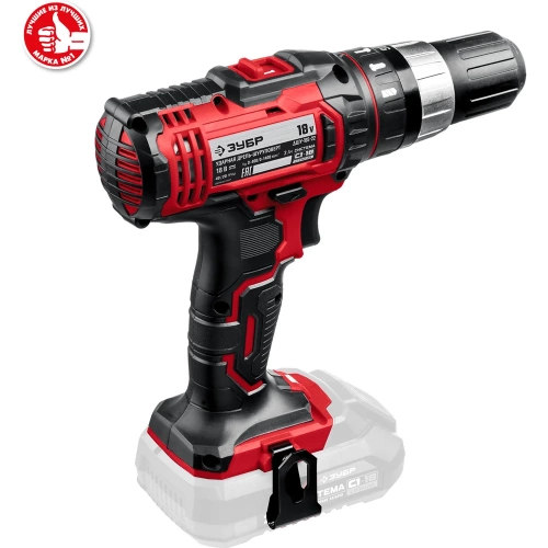 Ударная дрель-шуруповерт ЗУБР 18В, без АКБ, в коробке ДШУ-185 фото 9 Ударная дрель-шуруповерт ЗУБР 18В, без АКБ, в коробке ДШУ-185 фото 9