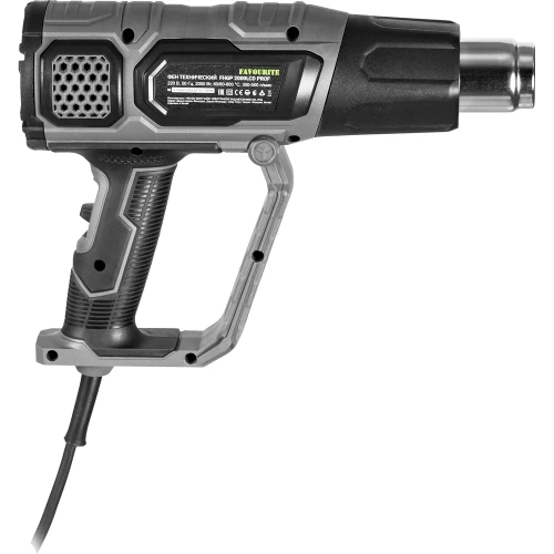 Технический фен FAVOURITE 2000 Вт, 2 режима работы, 60/60-600 С, 300-500 л/мин, LCD дисплей, набор насадок FHGP 2000LCD PROF фото 6 Технический фен FAVOURITE 2000 Вт, 2 режима работы, 60/60-600 С, 300-500 л/мин, LCD дисплей, набор насадок FHGP 2000LCD PROF фото 6